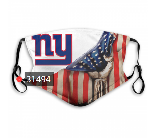 NFL 2020 New York Giants #92 Dust mask with filter